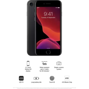 Apple iPhone 7 (2GB,128 GB, Black) Refurbished